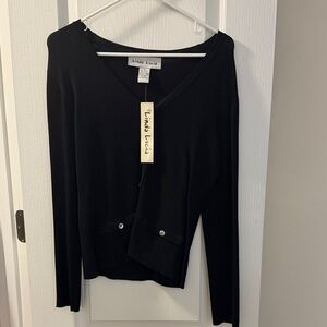 Women's Dressy Black Button Down